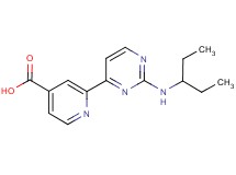 2-{2-[(1-ethylpropyl)amino]pyrimidin-4-yl}isonicotinic acid