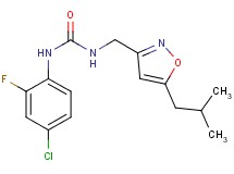 N-(4-chloro-2-fluorophenyl)-N'-[(5-isobutylisoxazol-3-yl)methyl]urea