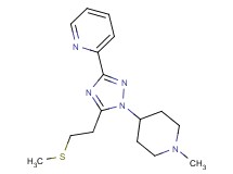 2-{1-(1-methylpiperidin-4-yl)-5-[2-(methylthio)ethyl]-1H-1,2,4-triazol-3-yl}pyridine