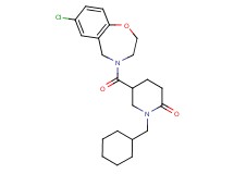 5-[(7-chloro-2,3-dihydro-1,4-benzoxazepin-4(5H)-yl)carbonyl]-1-(cyclohexylmethyl)-2-piperidinone