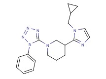 3-[1-(cyclopropylmethyl)-1H-imidazol-2-yl]-1-(1-phenyl-1H-tetrazol-5-yl)piperidine