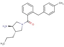 (3R*,4S*)-1-[2-(4-methylbenzyl)benzoyl]-4-propylpyrrolidin-3-amine