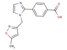 4-{1-[(5-methylisoxazol-3-yl)methyl]-1H-imidazol-2-yl}benzoic acid