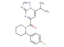 5-{[2-(4-fluorophenyl)-1-piperidinyl]carbonyl}-7-isopropyl[1,2,4]triazolo[1,5-a]pyrimidine