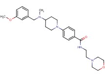 4-{4-[(3-methoxybenzyl)(methyl)amino]-1-piperidinyl}-N-[2-(4-morpholinyl)ethyl]benzamide