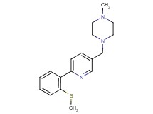 1-methyl-4-({6-[2-(methylthio)phenyl]pyridin-3-yl}methyl)piperazine