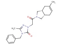 4-benzyl-5-methyl-2-{2-[(3aR*,7aS*)-5-methyl-1,3,3a,4,7,7a-hexahydro-2H-isoindol-2-yl]-2-oxoethyl}-2,4-dihydro-3H-1,2,4-triazol-3-one
