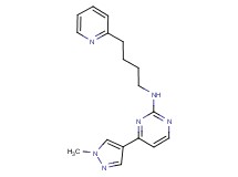 4-(1-methyl-1H-pyrazol-4-yl)-N-(4-pyridin-2-ylbutyl)pyrimidin-2-amine