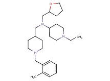 1-ethyl-N-{[1-(2-methylbenzyl)-4-piperidinyl]methyl}-N-(tetrahydro-2-furanylmethyl)-4-piperidinamine