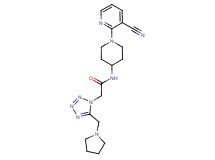 N-[1-(3-cyanopyridin-2-yl)piperidin-4-yl]-2-[5-(pyrrolidin-1-ylmethyl)-1H-tetrazol-1-yl]acetamide