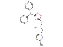 1-[3-(diphenylmethyl)-1,2,4-oxadiazol-5-yl]-N-methyl-N-[(2-methyl-1,3-thiazol-4-yl)methyl]methanamine