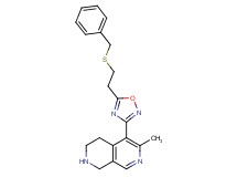 5-{5-[2-(benzylthio)ethyl]-1,2,4-oxadiazol-3-yl}-6-methyl-1,2,3,4-tetrahydro-2,7-naphthyridine hydrochloride