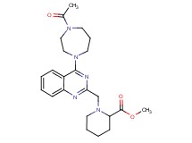methyl 1-{[4-(4-acetyl-1,4-diazepan-1-yl)-2-quinazolinyl]methyl}-2-piperidinecarboxylate