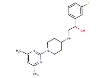 2-{[1-(4,6-dimethylpyrimidin-2-yl)piperidin-4-yl]amino}-1-(3-fluorophenyl)ethanol