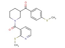 [4-(methylthio)phenyl](1-{[2-(methylthio)-3-pyridinyl]carbonyl}-3-piperidinyl)methanone