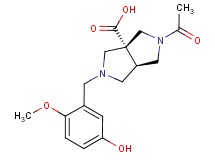 (3aR*,6aR*)-2-acetyl-5-(5-hydroxy-2-methoxybenzyl)hexahydropyrrolo[3,4-c]pyrrole-3a(1H)-carboxylic acid