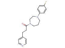 1-(4-fluorophenyl)-4-[3-(4-pyridinyl)propanoyl]-1,4-diazepane