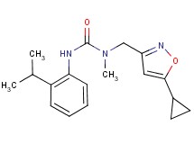 N-[(5-cyclopropylisoxazol-3-yl)methyl]-N'-(2-isopropylphenyl)-N-methylurea