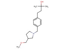 4-(4-{[3-(methoxymethyl)-1-pyrrolidinyl]methyl}phenyl)-2-methyl-2-butanol