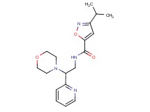 3-isopropyl-N-[2-(4-morpholinyl)-2-(2-pyridinyl)ethyl]-5-isoxazolecarboxamide