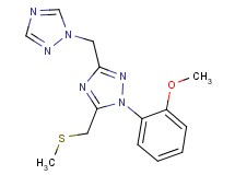 1-(2-methoxyphenyl)-5-[(methylthio)methyl]-3-(1H-1,2,4-triazol-1-ylmethyl)-1H-1,2,4-triazole