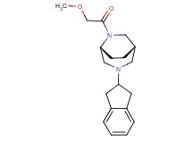 (1S*,5R*)-3-(2,3-dihydro-1H-inden-2-yl)-6-(methoxyacetyl)-3,6-diazabicyclo[3.2.2]nonane