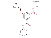 methyl 3-(cyclobutylmethoxy)-5-{[(3R)-3-piperidinylamino]carbonyl}benzoate hydrochloride