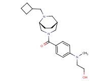 2-[(4-{[(1R*,5R*)-6-(cyclobutylmethyl)-3,6-diazabicyclo[3.2.2]non-3-yl]carbonyl}phenyl)(methyl)amino]ethanol