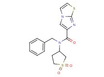 N-benzyl-N-(1,1-dioxidotetrahydro-3-thienyl)imidazo[2,1-b][1,3]thiazole-6-carboxamide