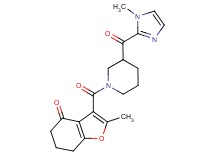 2-methyl-3-({3-[(1-methyl-1H-imidazol-2-yl)carbonyl]-1-piperidinyl}carbonyl)-6,7-dihydro-1-benzofuran-4(5H)-one