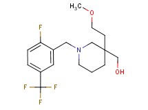 [1-[2-fluoro-5-(trifluoromethyl)benzyl]-3-(2-methoxyethyl)-3-piperidinyl]methanol