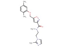5-[(2,5-dimethylphenoxy)methyl]-N-methyl-N-[2-(2-methyl-1H-imidazol-1-yl)ethyl]-3-isoxazolecarboxamide