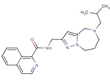 N-[(5-isobutyl-5,6,7,8-tetrahydro-4H-pyrazolo[1,5-a][1,4]diazepin-2-yl)methyl]isoquinoline-1-carboxamide