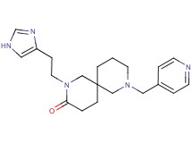 2-[2-(1H-imidazol-4-yl)ethyl]-8-(4-pyridinylmethyl)-2,8-diazaspiro[5.5]undecan-3-one