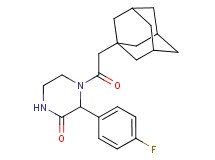 4-(1-adamantylacetyl)-3-(4-fluorophenyl)-2-piperazinone
