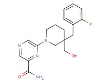 6-[3-(2-fluorobenzyl)-3-(hydroxymethyl)piperidin-1-yl]pyrazine-2-carboxamide