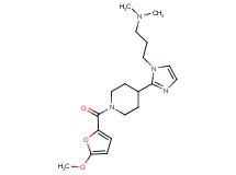 (3-{2-[1-(5-methoxy-2-furoyl)-4-piperidinyl]-1H-imidazol-1-yl}propyl)dimethylamine