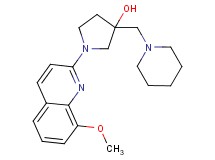 1-(8-methoxyquinolin-2-yl)-3-(piperidin-1-ylmethyl)pyrrolidin-3-ol