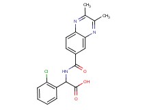 (2-chlorophenyl){[(2,3-dimethyl-6-quinoxalinyl)carbonyl]amino}acetic acid