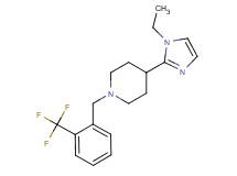 4-(1-ethyl-1H-imidazol-2-yl)-1-[2-(trifluoromethyl)benzyl]piperidine