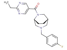 (1S*,5R*)-6-[(2-ethyl-5-pyrimidinyl)carbonyl]-3-(4-fluorobenzyl)-3,6-diazabicyclo[3.2.2]nonane