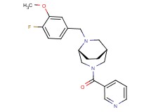 (1R*,5R*)-6-(4-fluoro-3-methoxybenzyl)-3-(3-pyridinylcarbonyl)-3,6-diazabicyclo[3.2.2]nonane