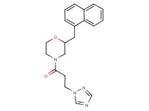 2-(1-naphthylmethyl)-4-[3-(1H-1,2,4-triazol-1-yl)propanoyl]morpholine