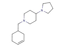 1-(3-cyclohexen-1-ylmethyl)-4-(1-pyrrolidinyl)piperidine bis(trifluoroacetate)