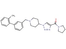 1-[(2'-methyl-3-biphenylyl)methyl]-4-[4-(1-pyrrolidinylcarbonyl)-1H-1,2,3-triazol-1-yl]piperidine