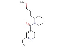 2-ethyl-4-{[2-(3-methoxypropyl)-1-piperidinyl]carbonyl}pyridine