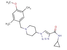 N-cyclopropyl-1-[1-(4-methoxy-2,5-dimethylbenzyl)-4-piperidinyl]-1H-1,2,3-triazole-4-carboxamide