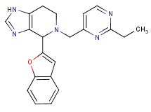 4-(1-benzofuran-2-yl)-5-[(2-ethylpyrimidin-4-yl)methyl]-4,5,6,7-tetrahydro-1H-imidazo[4,5-c]pyridine