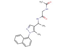 2-(acetylamino)-N-{1-[5-methyl-1-(1-naphthyl)-1H-pyrazol-4-yl]ethyl}acetamide