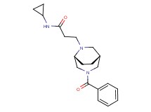 3-[(1R*,5R*)-3-benzoyl-3,6-diazabicyclo[3.2.2]non-6-yl]-N-cyclopropylpropanamide